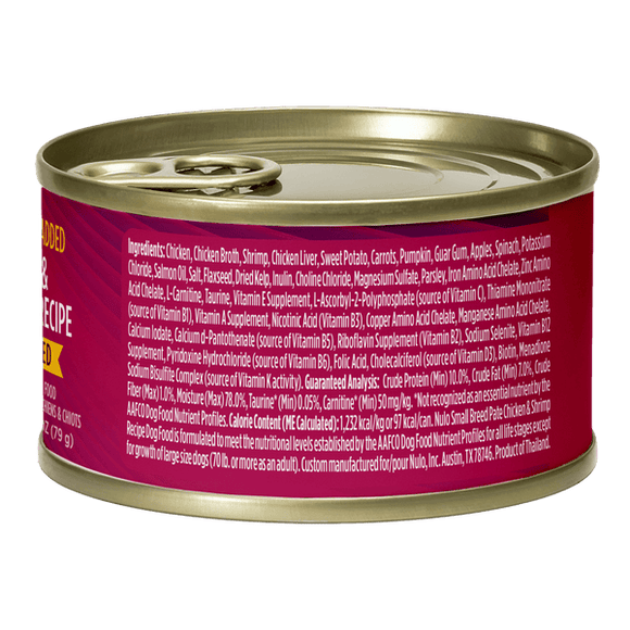 Nulo Small Breed Pate For Puppy & Adult Chicken & Shrimp Recipe