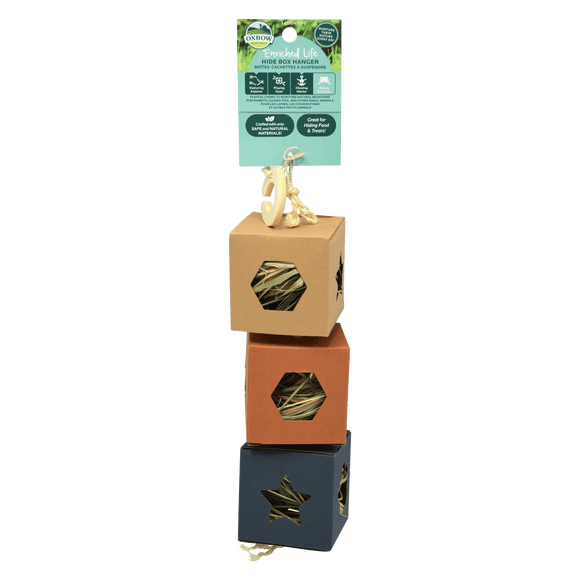 Oxbow Enriched Life – Hide Box Hanger Small Animal Toy