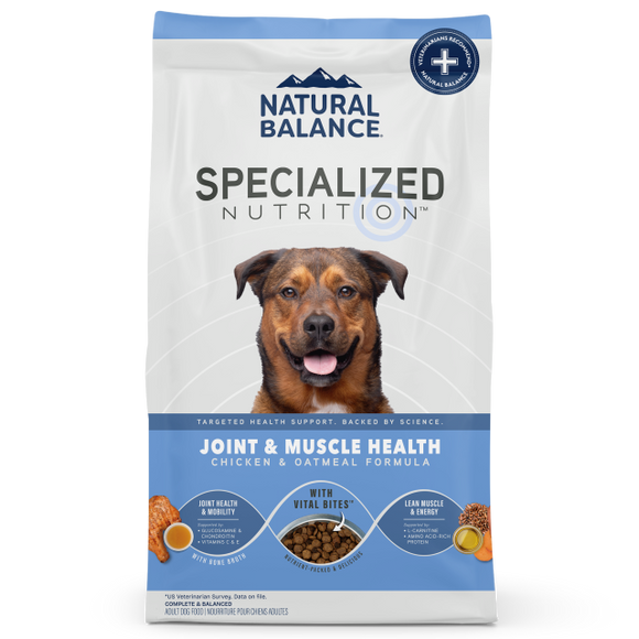 Natural Balance Joint & Muscle Health Chicken & Oatmeal Formula Dry Dog Food