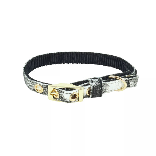 Coastal Li'l Pals Posh Marbled Canvas Overlay Collar