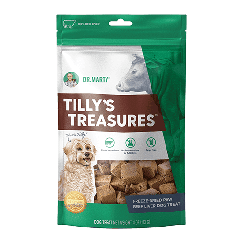 Dr. Marty Tilly’s Treasures 100% Freeze-Dried Raw Beef Liver Dog Treats