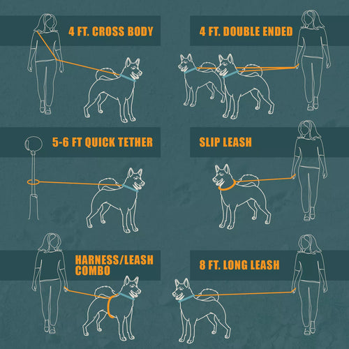 Coastal Pet Products K9 Explorer Trek Multi-Function Rope Leash