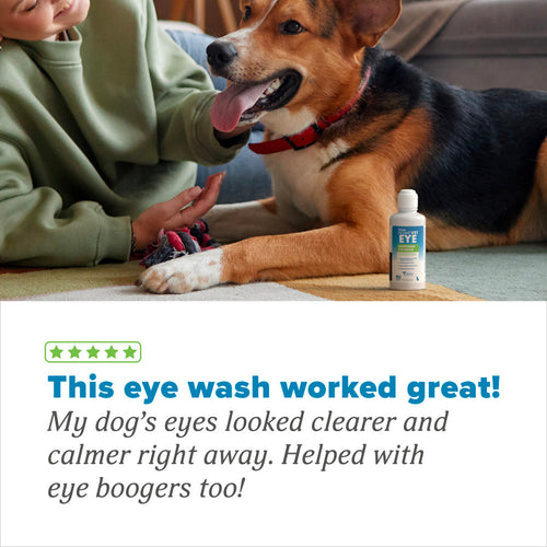 TropiClean HomeVet Soothing Eye Wash for Dogs & Cats