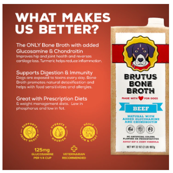 Brutus Bone Broth - Beef Wet Dog Food