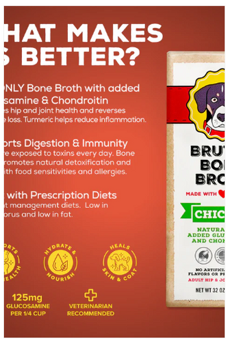 Brutus Bone Broth - Chicken Wet Dog Food