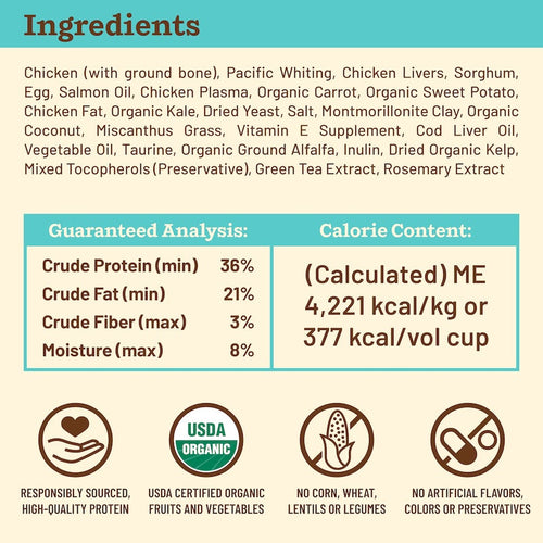 Primal Pet Foods Feline Kibble in the Raw Cat Food Chicken & Fish Recipe