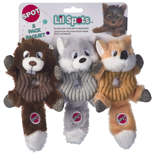 Ethical Pet SPOT Lil Spots Donut Crinkler 3 Pack Dog Toy