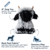 Tall Tails Highland Sheep with Squeaker Dog Toy