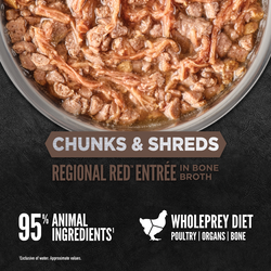 ORIJEN®  Chunks & Shreds, Regional Red Entrée Wet Cat Food