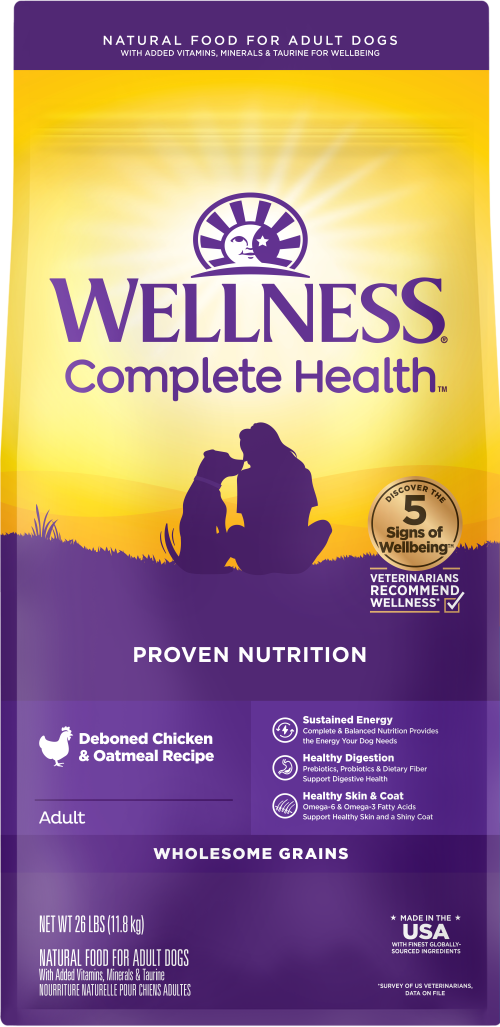 Wellness Complete Health Grained Deboned Chicken & Oatmeal  Dry Dog Food