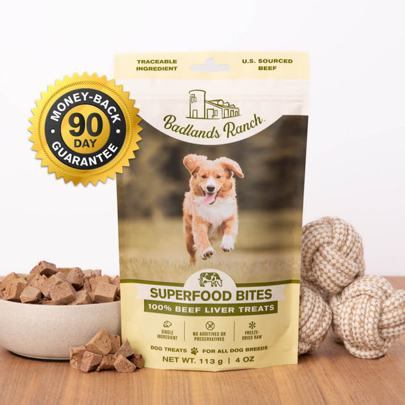 Badlands Ranch Superfood Bites Beef Liver Treats Dog Food