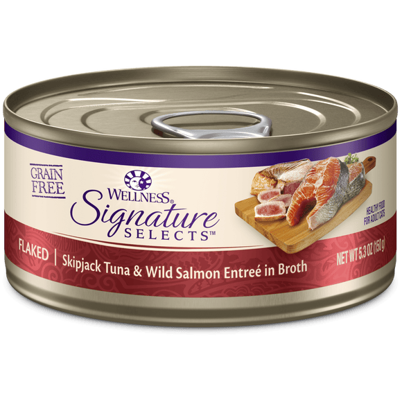 Wellness CORE® Signature Selects® Flaked Skipjack Tuna & Wild Salmon Wet Cat Food