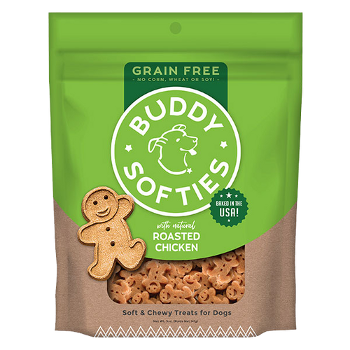 Cloud Star Buddy Biscuits Grain Free Soft & Chewy Dog Treats Roasted Chicken