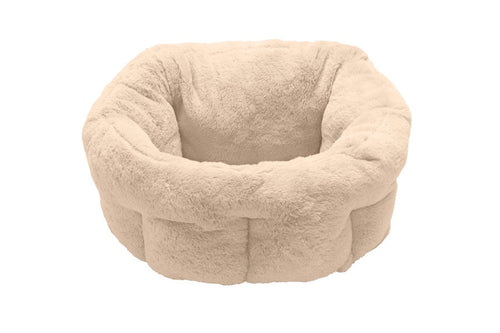 Fur Warming Cuddler Small Bed (Gray)