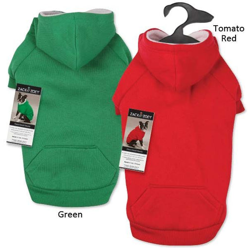 Zack & Zoey Fleece Lined Hoodie (Green Small)