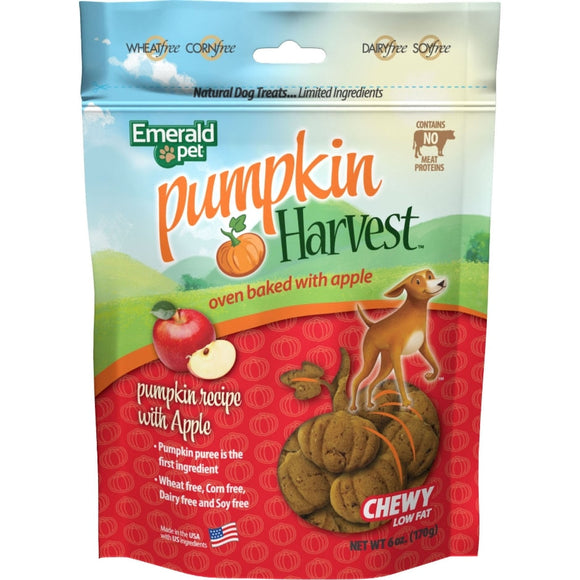 Emerald Pet Pumpkin Harvest Chewy Dog Treats (Pumpkin/Apple)