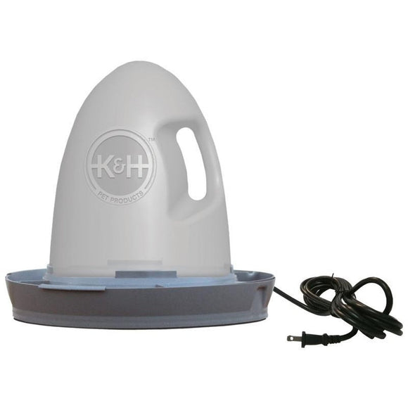 K&H THERMO POULTRY WATERER (2.5 GALLON, GRAY)