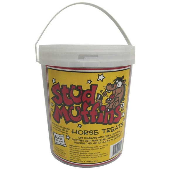 STUD MUFFINS HORSE TREAT TUB (60 oz)