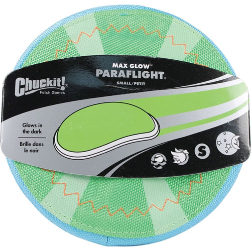 CHUCKIT! MAX GLOW PARAFLIGHT (LG, GREEN/WHITE)