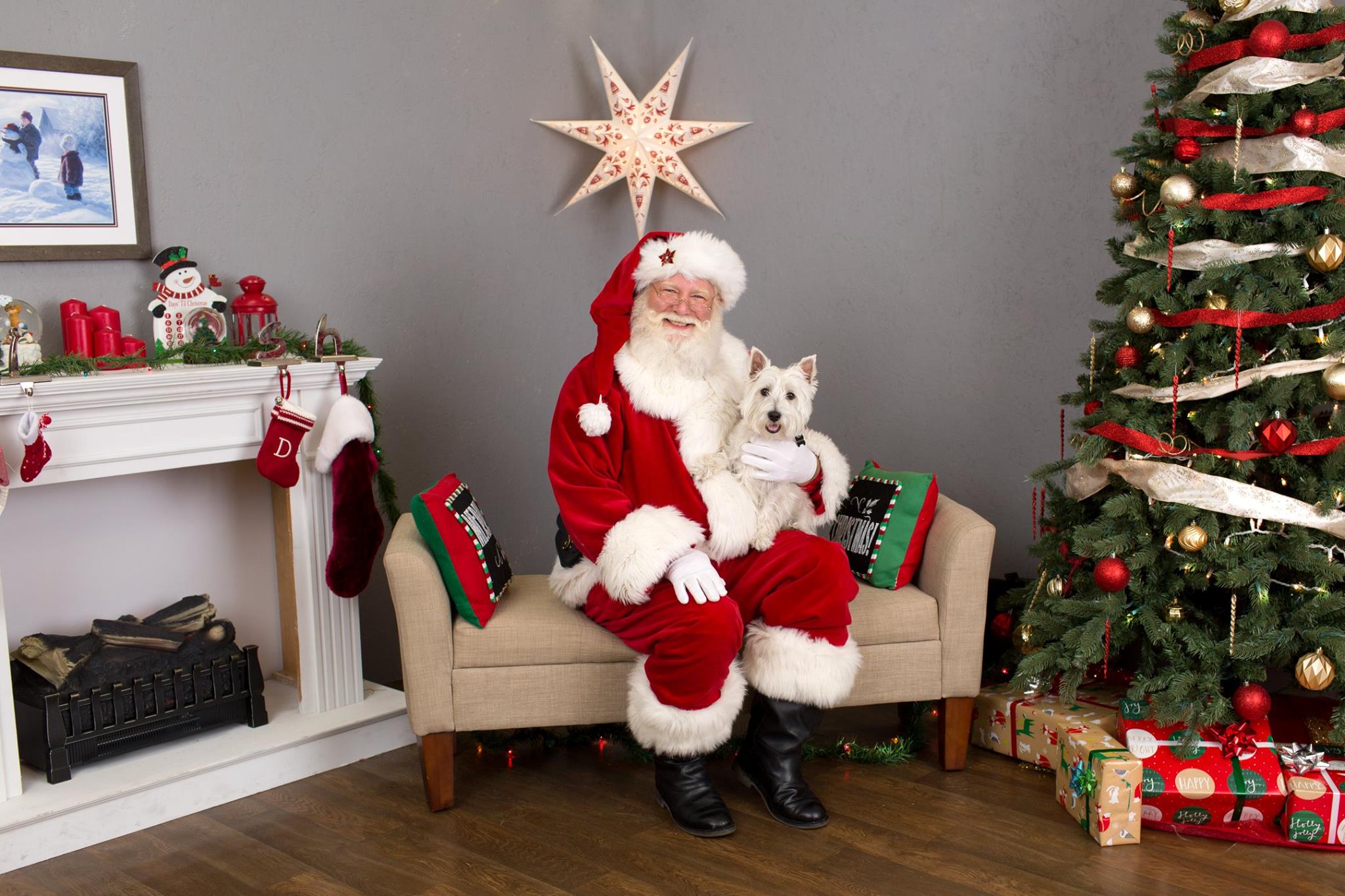 Santa with Dog